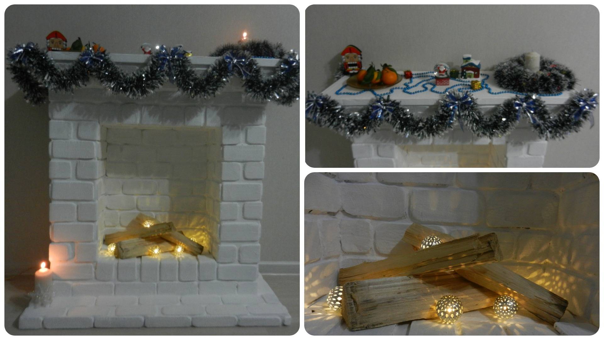 Новогодний Камин своими руками. Новогодний декор. Камин из коробки своими руками. Фальш камин. Камин смотреть онлайн