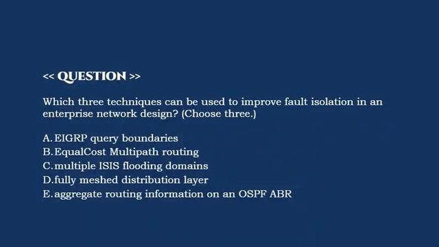 Complete Video of Cisco 400-007 (CCDE): Cisco Certified Design Expert (CCDE) - Questions and Answer смотреть онлайн