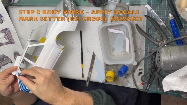 Building MFH 1/12 Lancia Delta HF Integrale Evo '92 : Step 0 Body Work - Apply Decals Part 1 смотреть онлайн