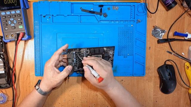 RX 580 4G ASRock - замена мосфета