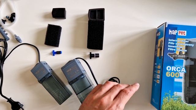 Happet Orca 250 350 600 1000 - Filtry Wewnętrzne Unboxing & Test смотреть онлайн