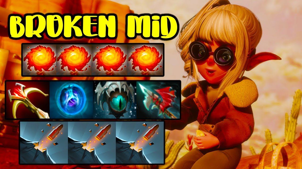 BROKEN MID [ SNAPFIRE ] INTENSE TEAM FIGHT - DOTA 2 GAMEPLAY смотреть онлайн
