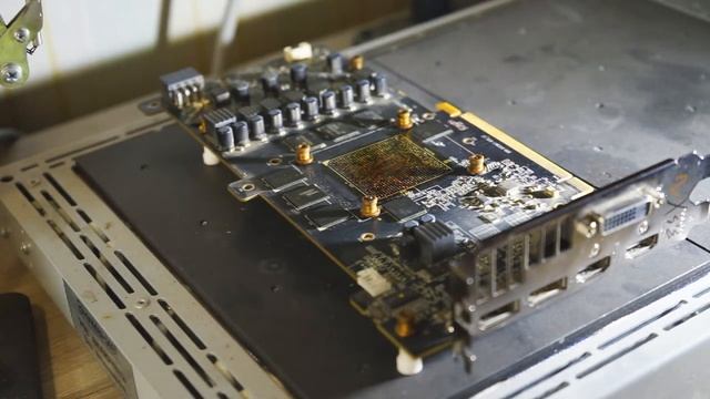 RX 480 Sapphire в RX580 - Переделка. Замена пробитого видеочипа