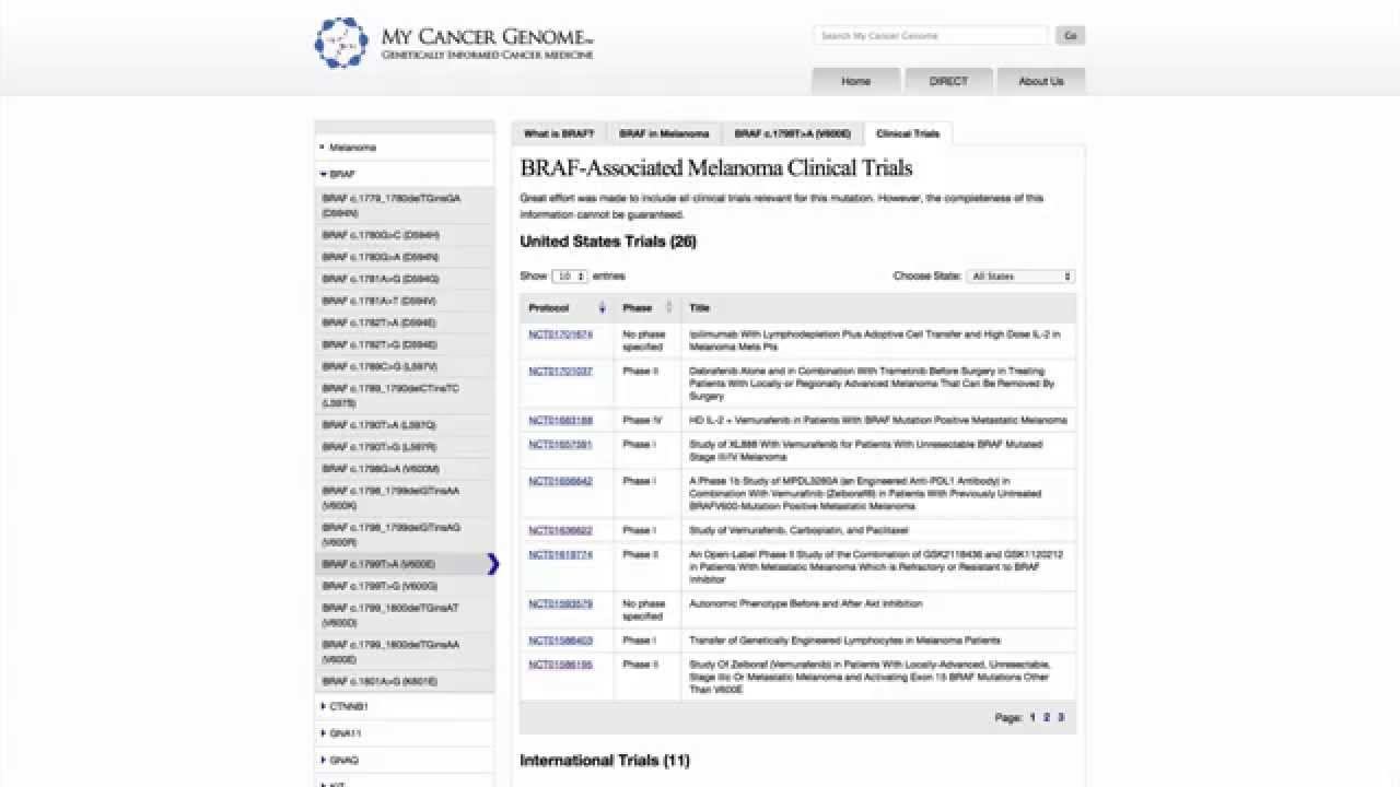 My Cancer Genome Video 10-1-14 смотреть онлайн