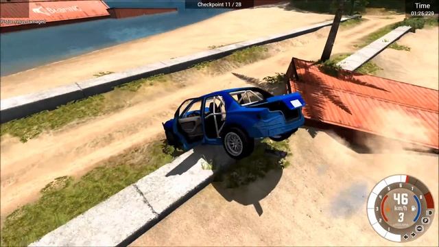 BeamNG drive Let's Play Deutsch German (Teil 101 Scenario Vorstellung Container Crash) смотреть онлайн