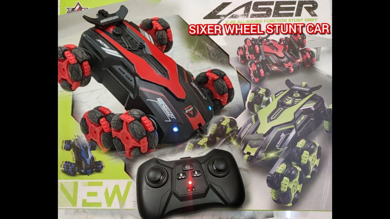 360° rotation six wheel laser stunt car|| kids remote control car смотреть онлайн