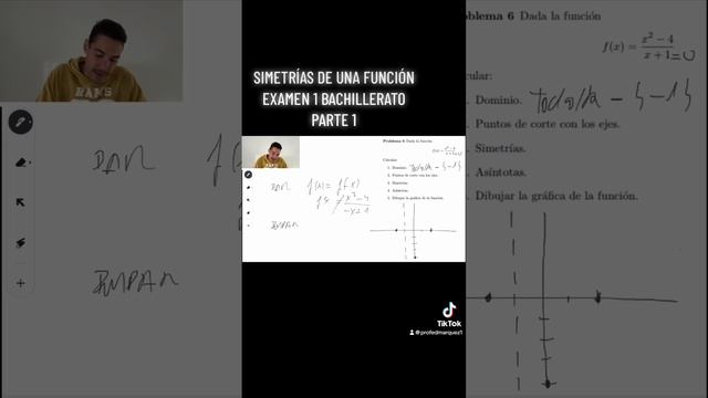 Simetrías de una Función Examen de 1 Bachillerato Parte 1 | ProfeDMarquez смотреть онлайн