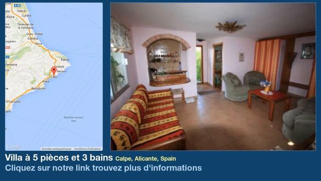 Villa à 5 pièces et 3 bains à vendre à Calpe, Alicante, Spain смотреть онлайн
