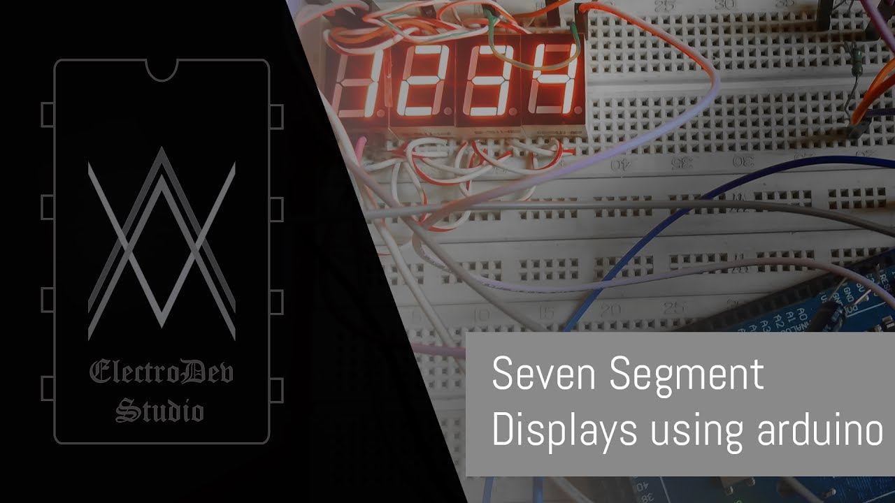 4 digit 7 Segment led display using arduino mega смотреть онлайн