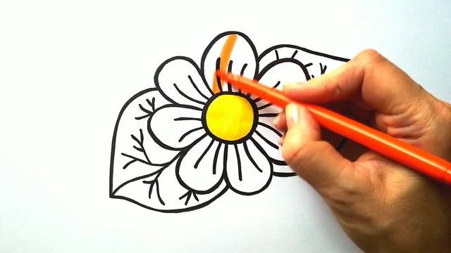 Как нарисовать ЦВЕТИК СЕМИЦВЕТИК / Мультик раскраска ЦВЕТОК / Нарисуй Ка смотреть онлайн