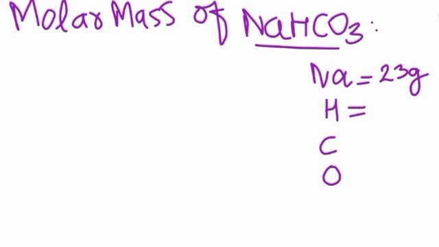 Molar Mass of NaHCO3 | Sodium Bicarbonate | Hindi/Urdu#chemistry #fscchemistry #molarmass смотреть онлайн