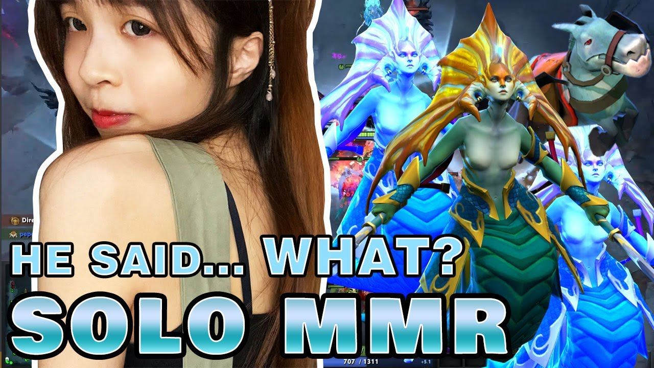 Dota 2: When girls use mic in solo MMR смотреть онлайн