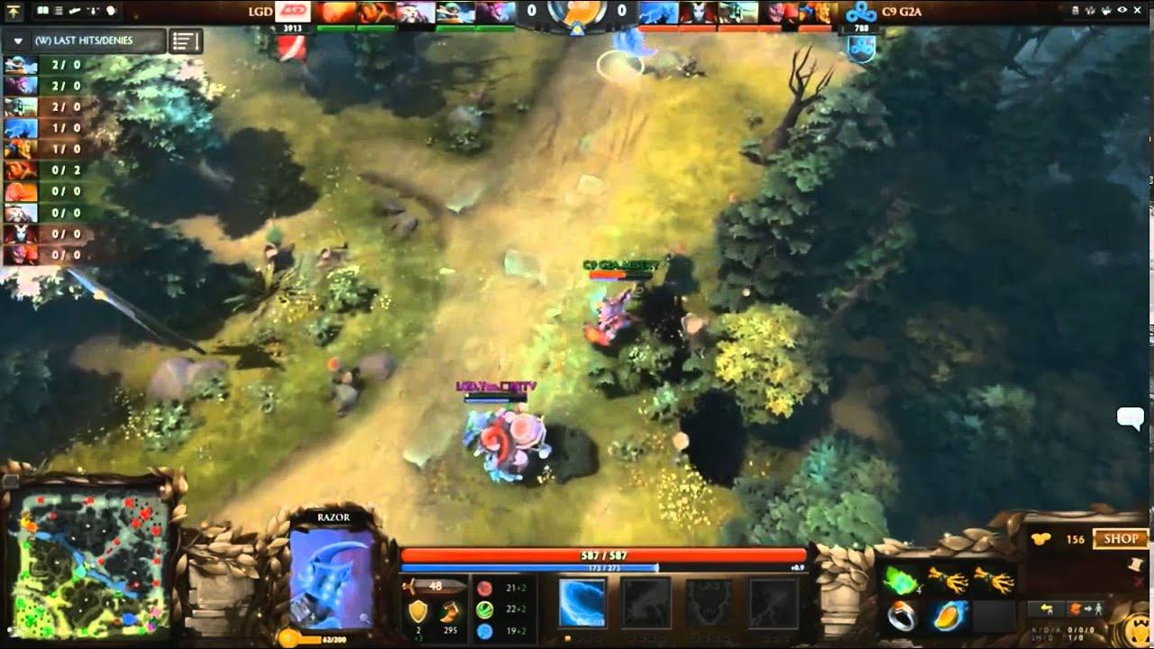 Первая кровь в первой игре Could9 - LGD. Турнир The International 2015 по Dota 2. смотреть онлайн
