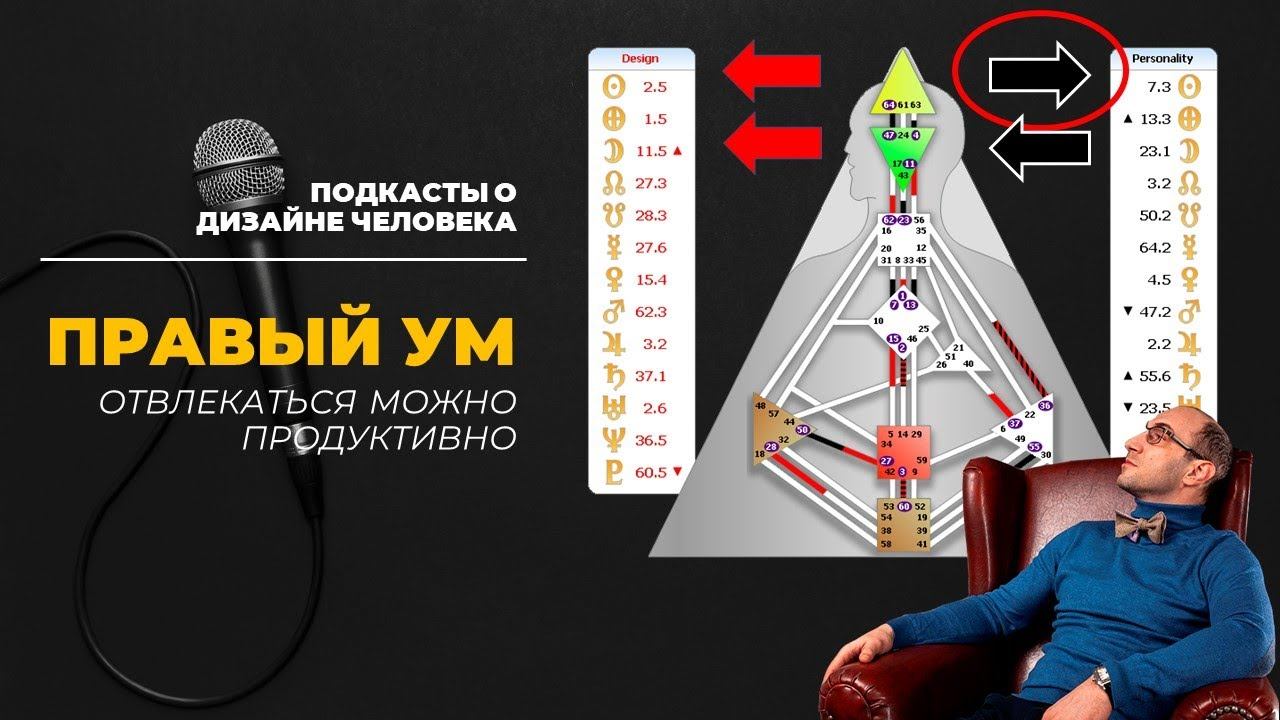 Отвлекаться продуктивно || Правый ум в Дизайне Человека смотреть онлайн