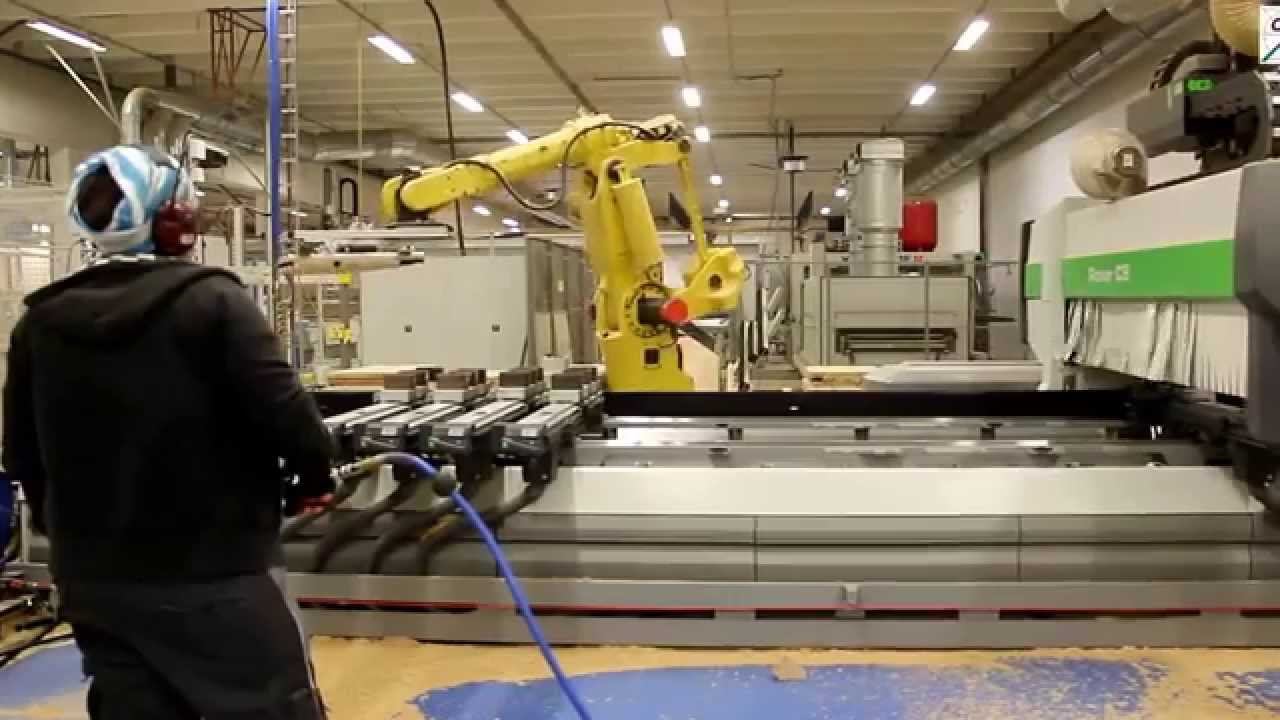 CNC Robotic Loading System Stair Production Norway │ Roboterbeschickung CNC Maschine Norwegen смотреть онлайн