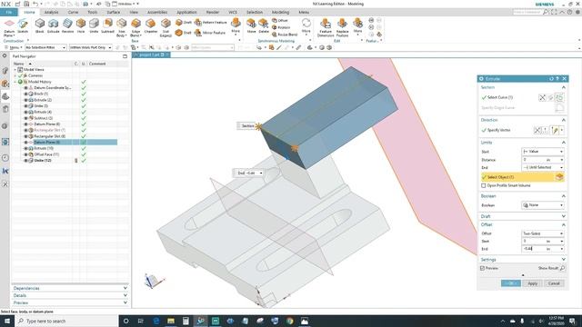 Siemens NX Tutorial - 3D Modeling Project 1 смотреть онлайн