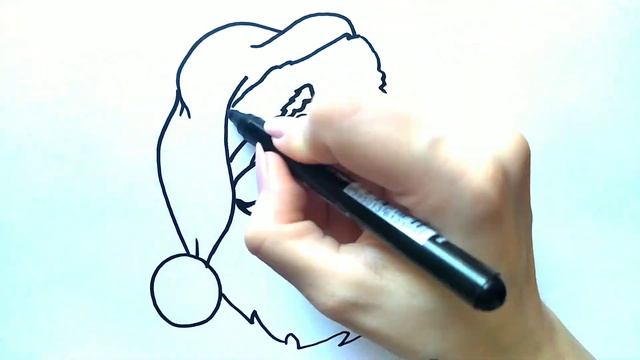 Как нарисовать САНТА КЛАУСА / Мультик раскраска САНТА КЛАУС / Нарисуй Ка смотреть онлайн