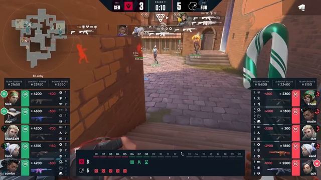 Furia vs Sentinels in VALORANT Champions Berlin – Group Stage Day 2 Map 1 смотреть онлайн