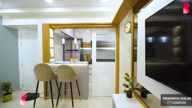 #1bhk #1bhkhometour 1bhk Flat Interior | Interior Design | Exclusive| Compact home| #hometour смотреть онлайн