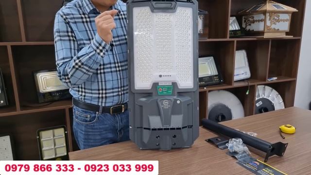 Đèn năng lượng mặt trời liền thể công suất 1000w bản nâng cấp tấm pin MONO sạc siêu nhanh смотреть онлайн