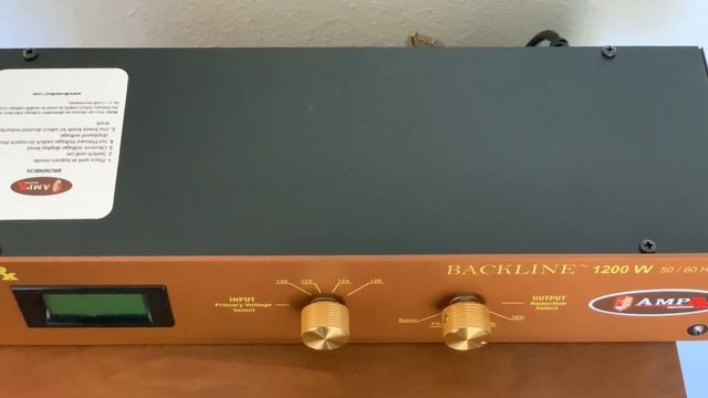 AmpRx BrownBox Backline 1200W Voltage Reducer for Tube Amps смотреть онлайн