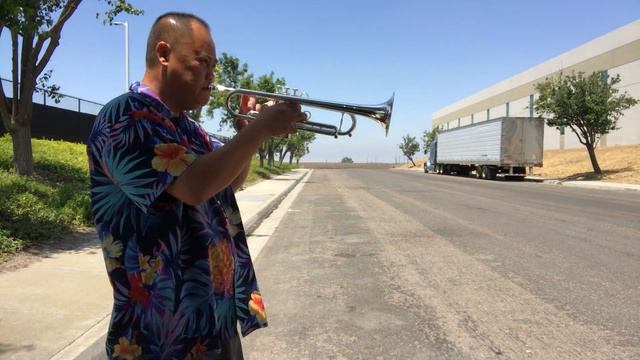 Playing Carol Brass Trumpet Left Handed CTR-4000H-YSS-Bb-L Starter Pro Trumpet 01 , Day 1 Of 30