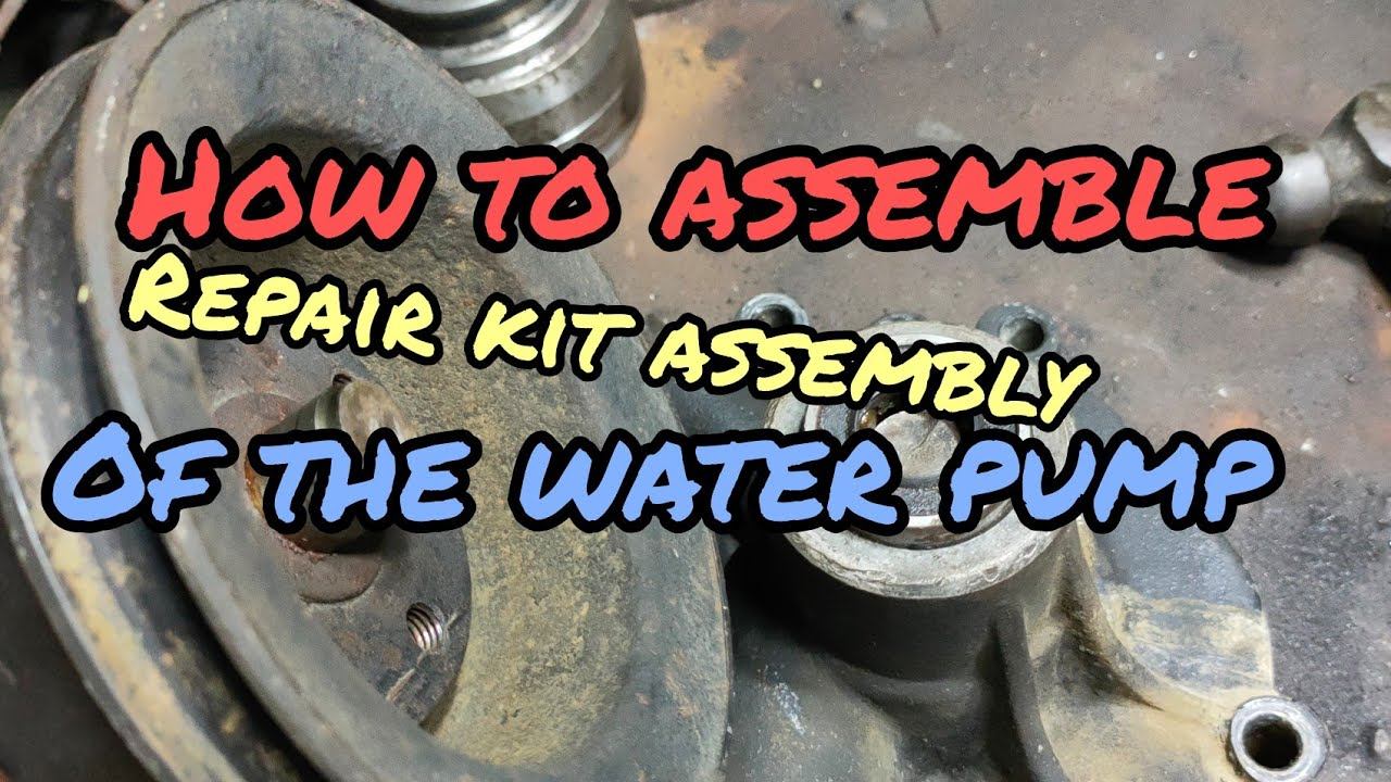 #waterpump/#hyundai backhoe/ How to dismantle and assemble repair kit assembly of the water pump. смотреть онлайн