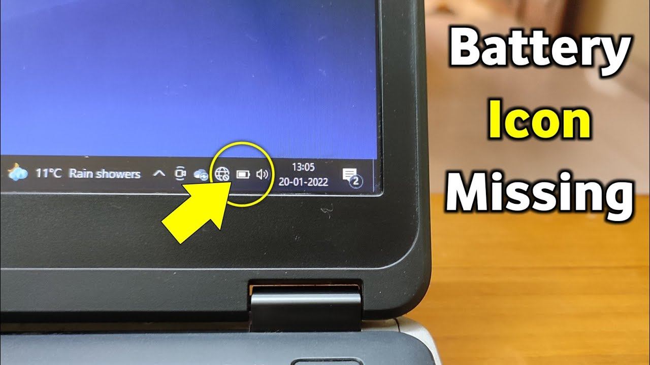 Battery Icon Missing Windows 10 Hp Laptop | Battery Icon Missing From Taskbar смотреть онлайн