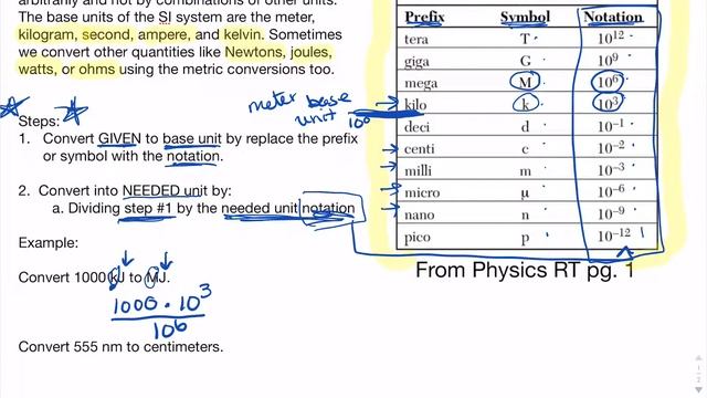 Converting between units using Physics Regents Reference Table смотреть онлайн