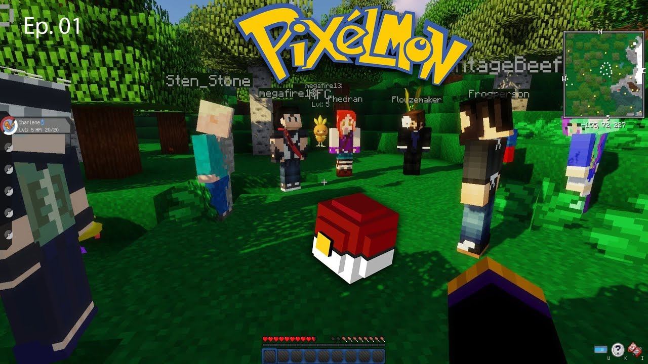PIXELMON: LET'S GO! - EP01 - Learning What Everything Is (Minecraft Pokemon) смотреть онлайн