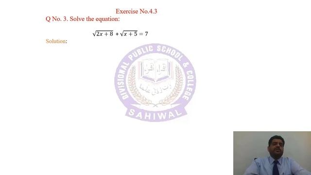 First Year Mathematics Chapter No  4 Lecture No  4 By Farrukh Jameel