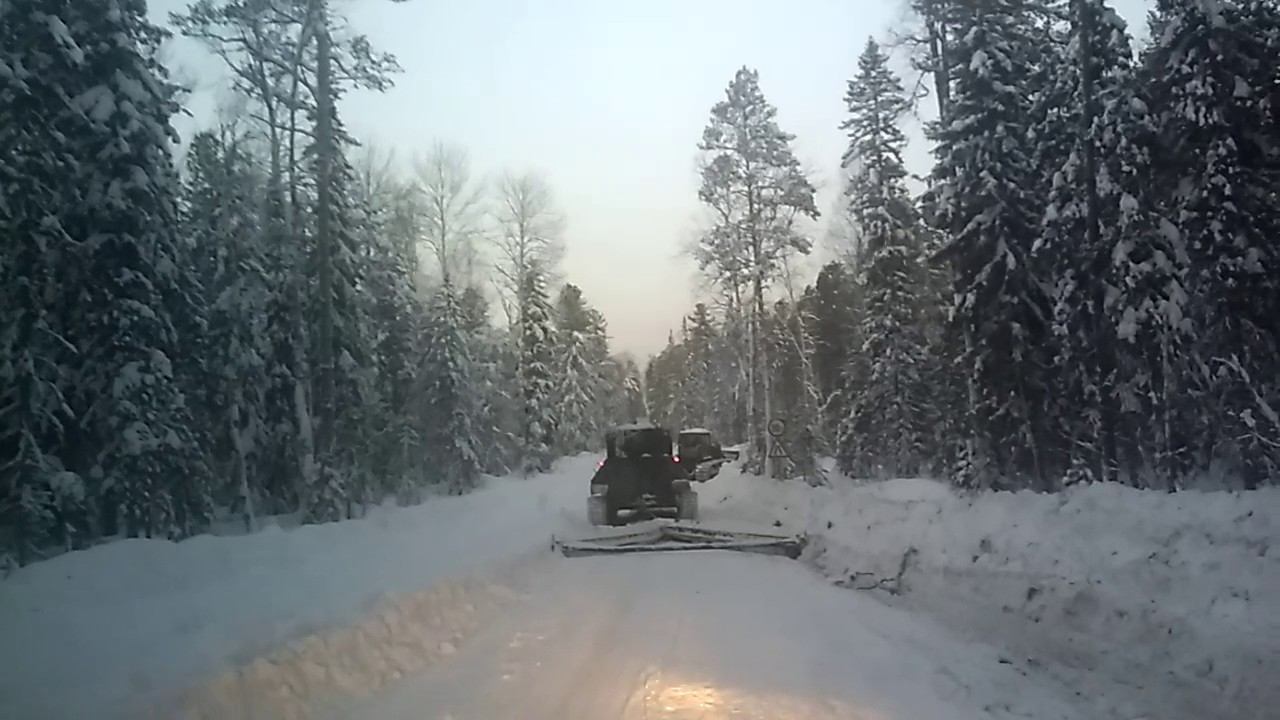 Зимник Каргасок Стрежевой 28.12.2016. На подъезде к 86 км смотреть онлайн
