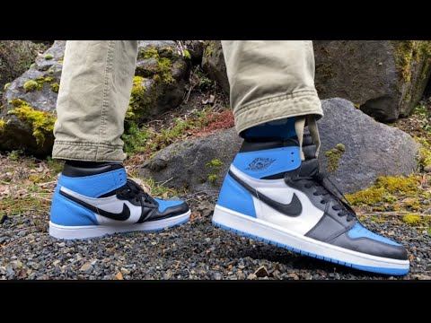 Early Look at Air Jordan 1 High OG UNC Toe - On Foot Review and Sizing Guide - Option B смотреть онлайн