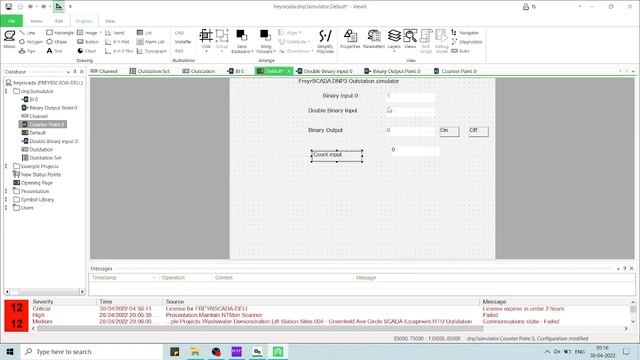 ClearSCADA DNP3 Protocol testing with DNP3 Outstation Server IED Simulator смотреть онлайн
