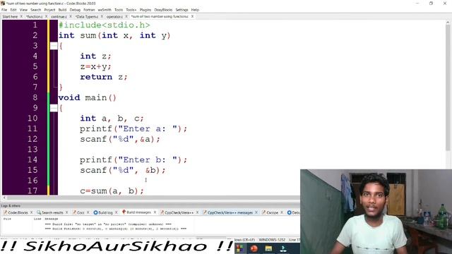 43. C Programming || Scope, Parameter, Argument, Return value of a function || with C Program || смотреть онлайн