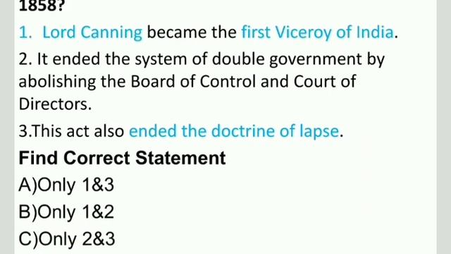 POLITY 2020 || Part 4 || Government of India act 1858 || смотреть онлайн