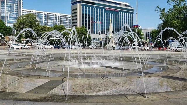 Фонтан на театральной площади г Краснодар смотреть онлайн