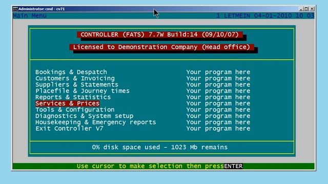 Courier Systems Controller (DOS version) VAT change смотреть онлайн