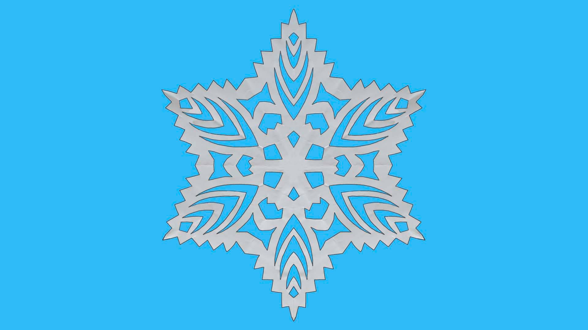 Как сделать снежинку из бумаги. Легкий способ как сделать снежинку смотреть онлайн