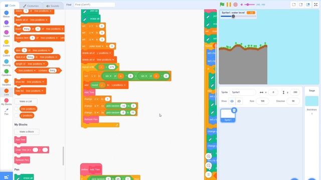 How to Code Terrain Generation in Scratch смотреть онлайн