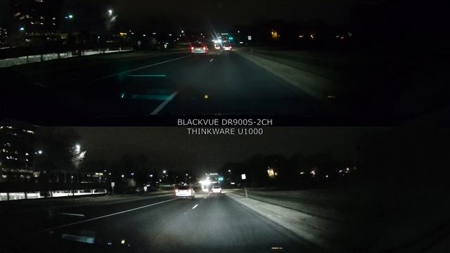 Thinkware U1000 vs Blackvue DR900S-2CH - 4K Night Sample смотреть онлайн