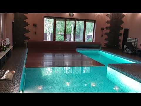Жалюзи для бассейна. цвет Махагон. смотреть онлайн