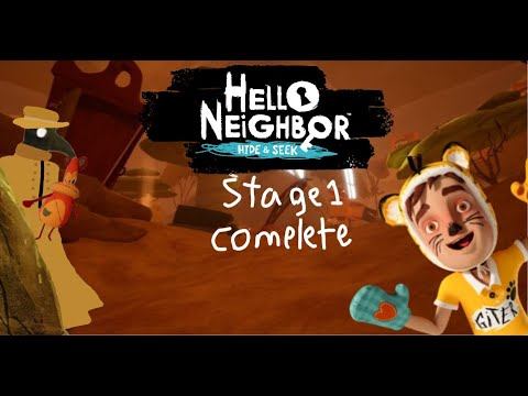 playing Hello Neighbor Hide and Seek - stage 1 complete! смотреть онлайн