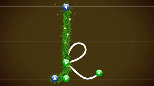 LetterSchool HWT Style Cursive Lowercase Letters H-N (Level 1)