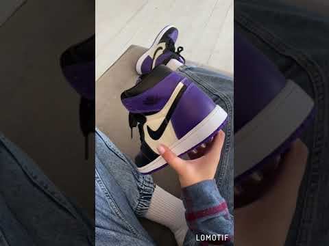 Air Jordan 1 Retro High Violet Black смотреть онлайн