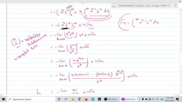 Gamma Function & Its Properties In Hindi| BSc 2 Year |Paper-2 | Unit-4 смотреть онлайн