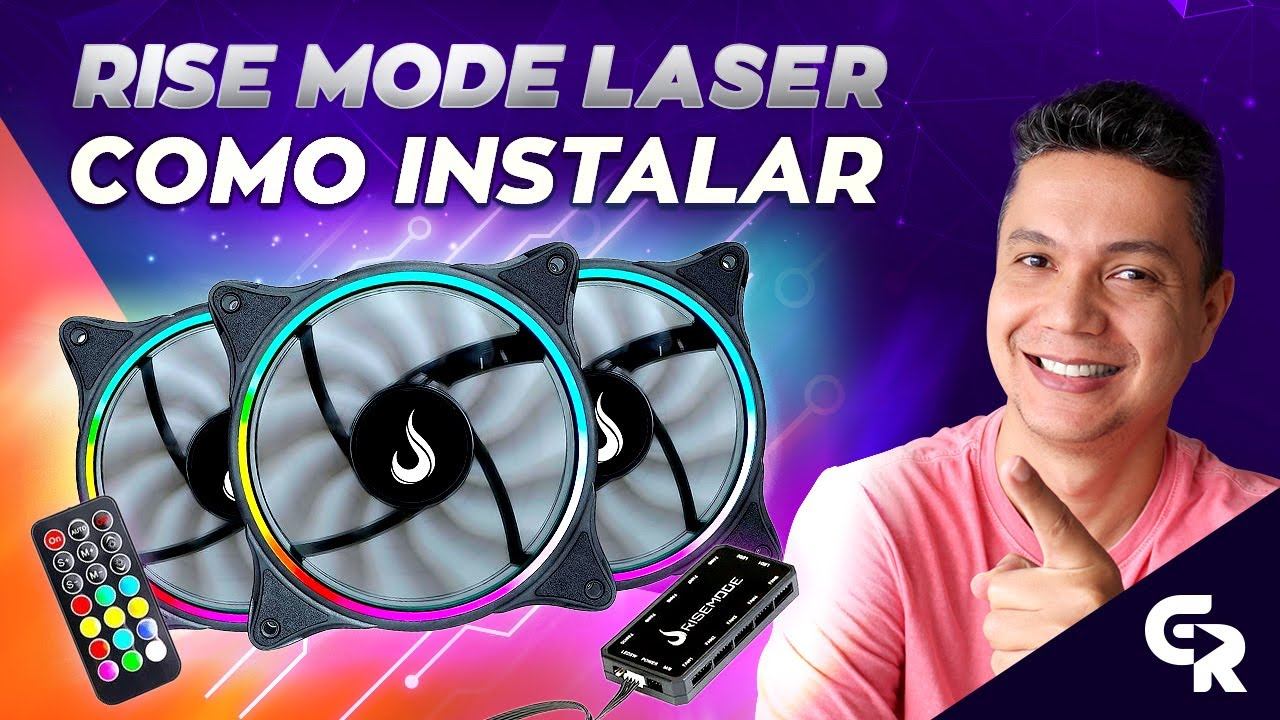 🟢FANS ARGB RISE MODE LASER COM CONTROLADORA | Como instalar e sincronizar. смотреть онлайн
