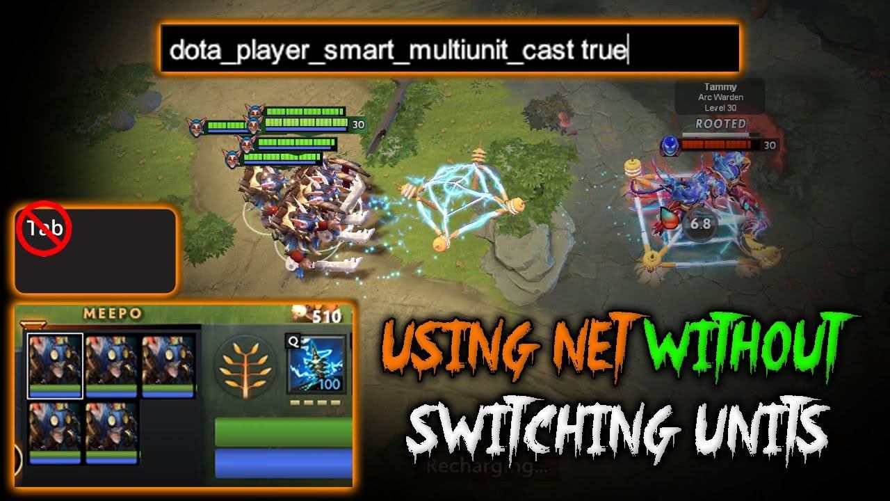 99% players don't know the useful CONSOLE for MEEPO ! using earthbind without switching the units смотреть онлайн