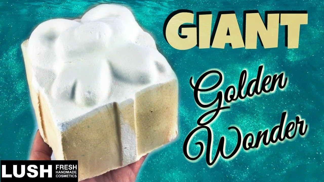 WOW!! LUSH "GIANT Golden Wonder" Bath Bomb 6x Regular Size!! Demo & Review Jetted Tub Christmas 201 смотреть онлайн