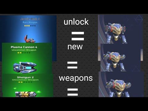 New weapons unlock javelin rack 4 and plasma cannon 4 and shotgun 2 II Mech arena смотреть онлайн
